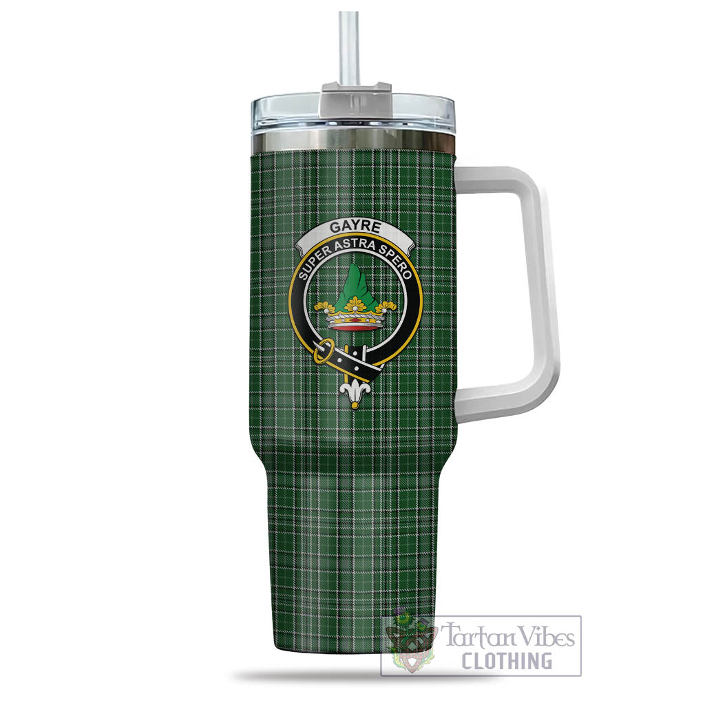 Tartan Vibes Clothing Gayre Dress Tartan and Family Crest Tumbler with Handle