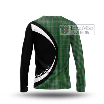 Gayre Dress Tartan Long Sleeve T-Shirt with Family Crest Circle Style