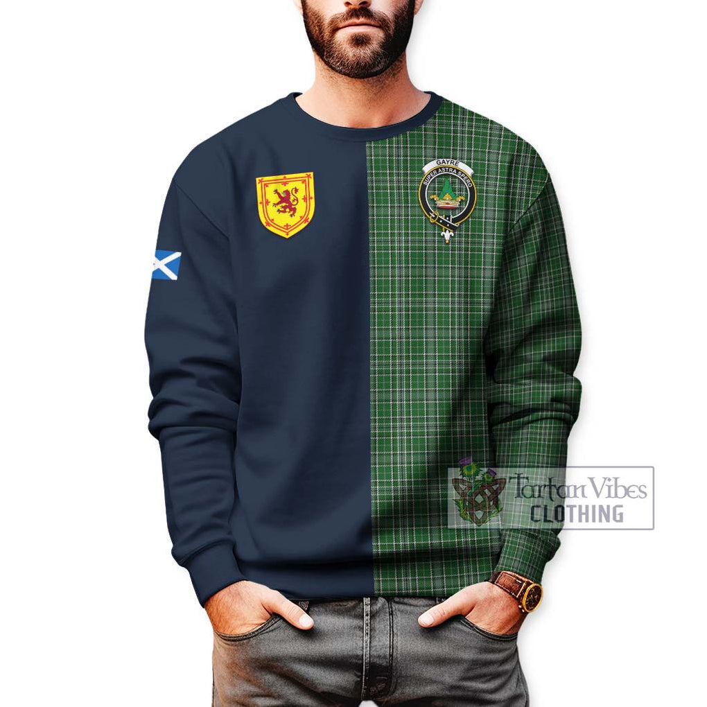 Tartan Vibes Clothing Gayre Dress Tartan Sweatshirt with Scottish Lion Royal Arm Half Style