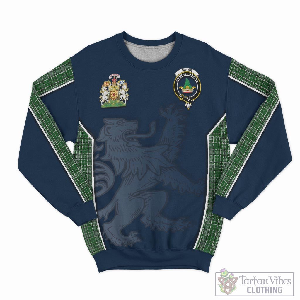 Tartan Vibes Clothing Gayre Dress Tartan Sweater with Family Crest and Lion Rampant Vibes Sport Style