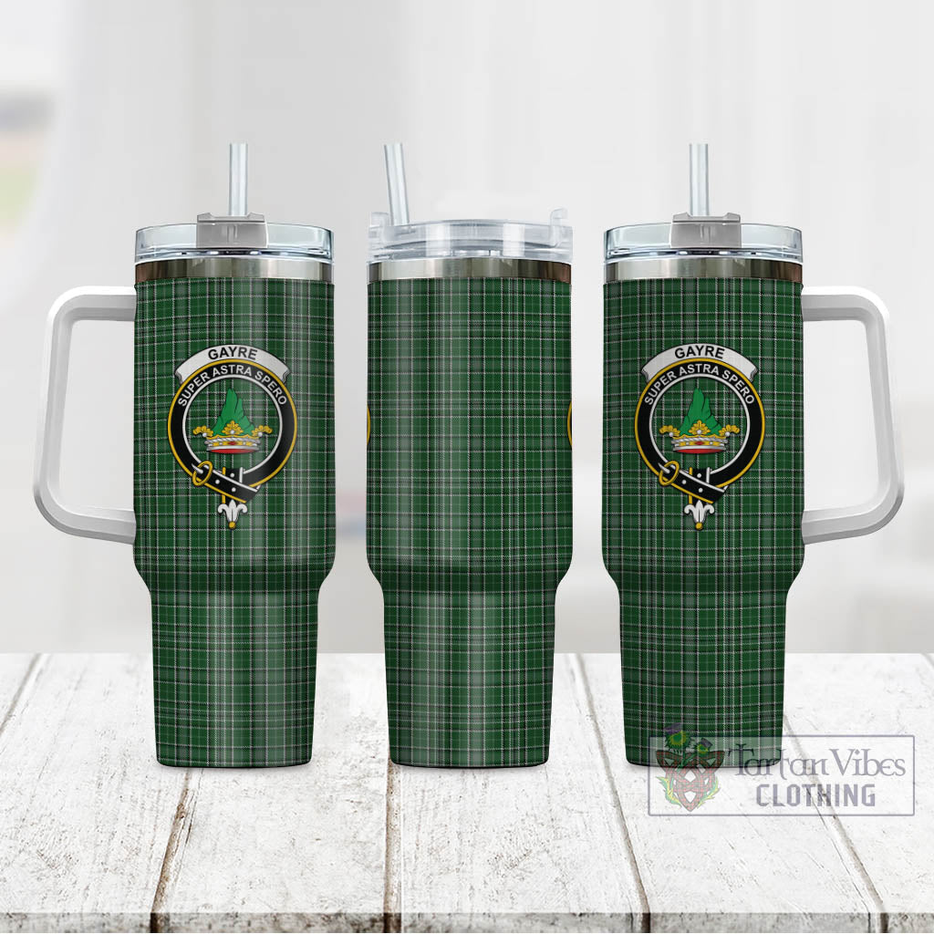 Tartan Vibes Clothing Gayre Dress Tartan and Family Crest Tumbler with Handle