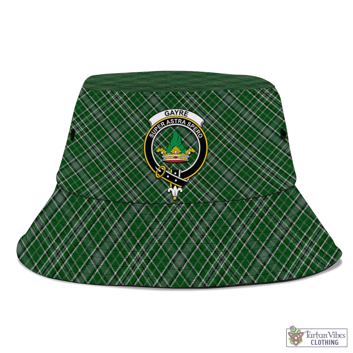 Tartan Vibes Clothing Gayre Dress Tartan Bucket Hat with Family Crest