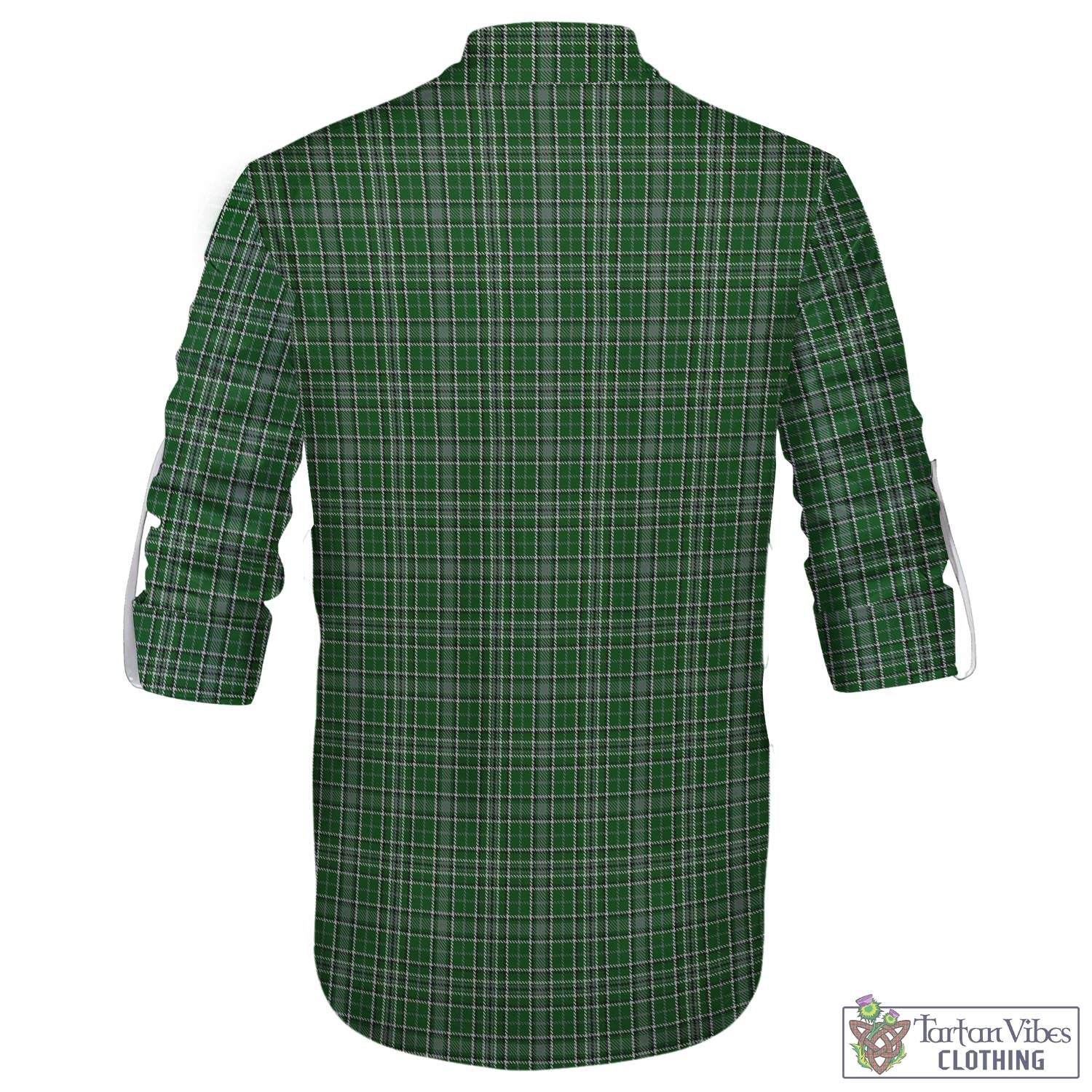 Tartan Vibes Clothing Gayre Dress Tartan Men's Scottish Traditional Jacobite Ghillie Kilt Shirt with Family Crest