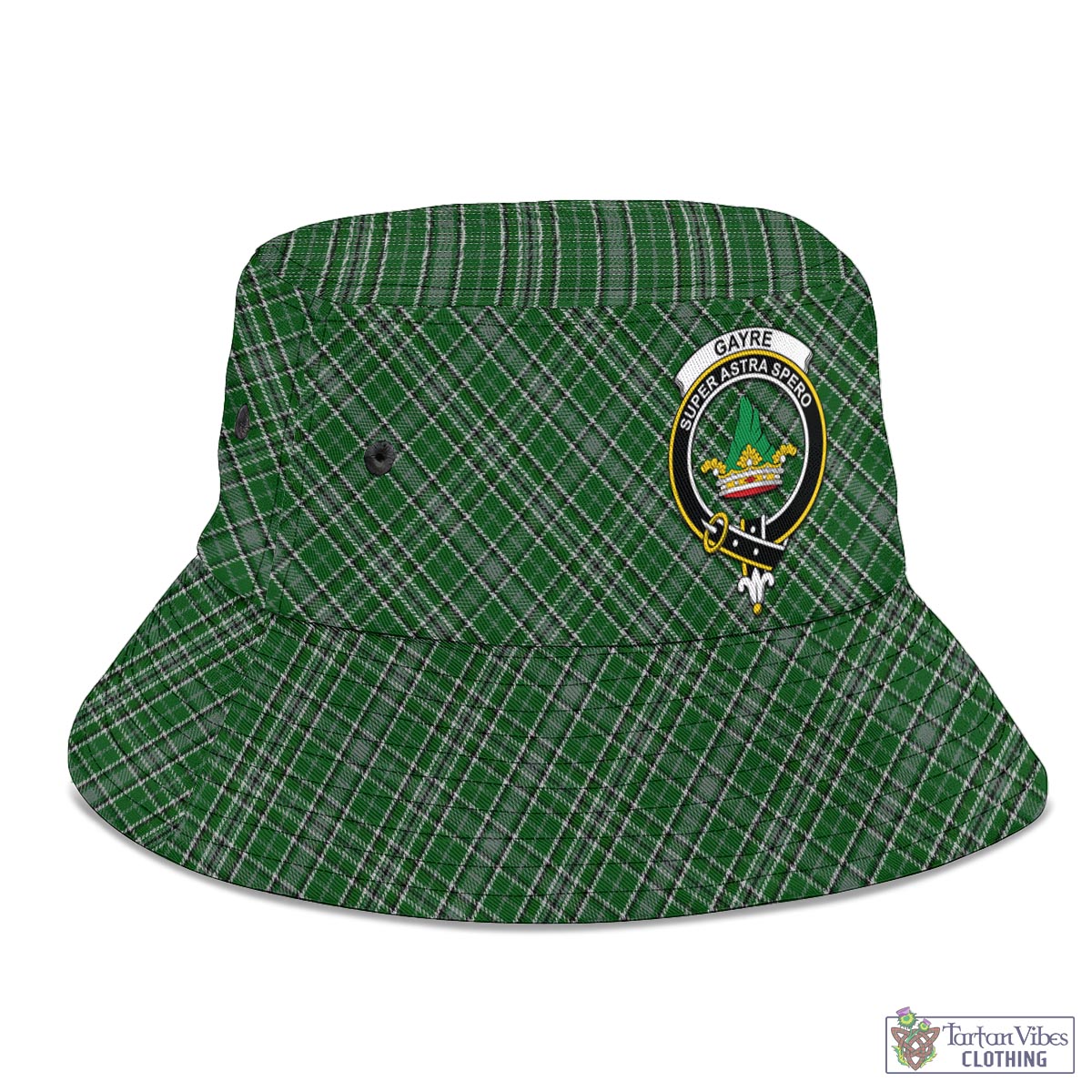 Tartan Vibes Clothing Gayre Dress Tartan Bucket Hat with Family Crest