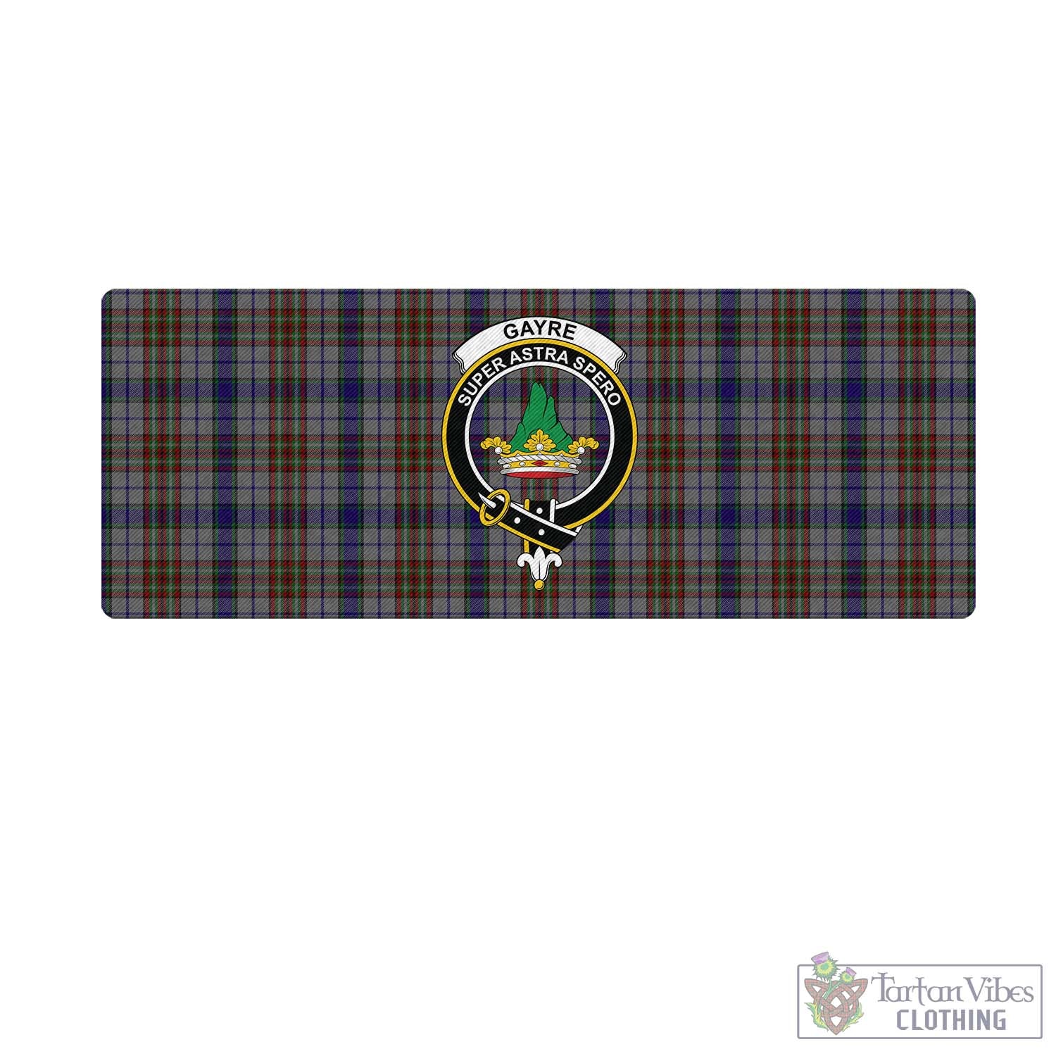 Tartan Vibes Clothing Gayre Hunting Tartan Mouse Pad with Family Crest