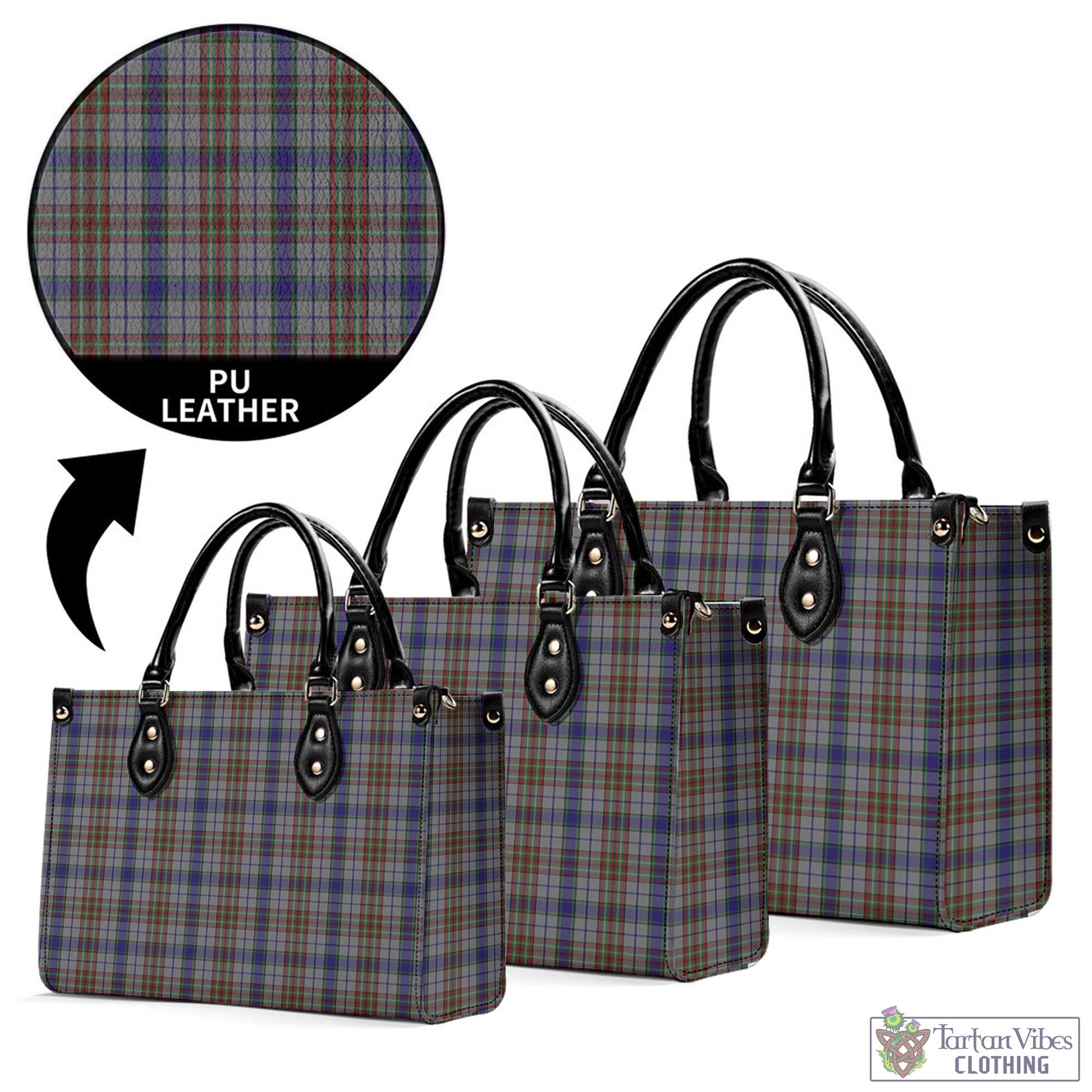 Tartan Vibes Clothing Gayre Hunting Tartan Luxury Leather Handbags