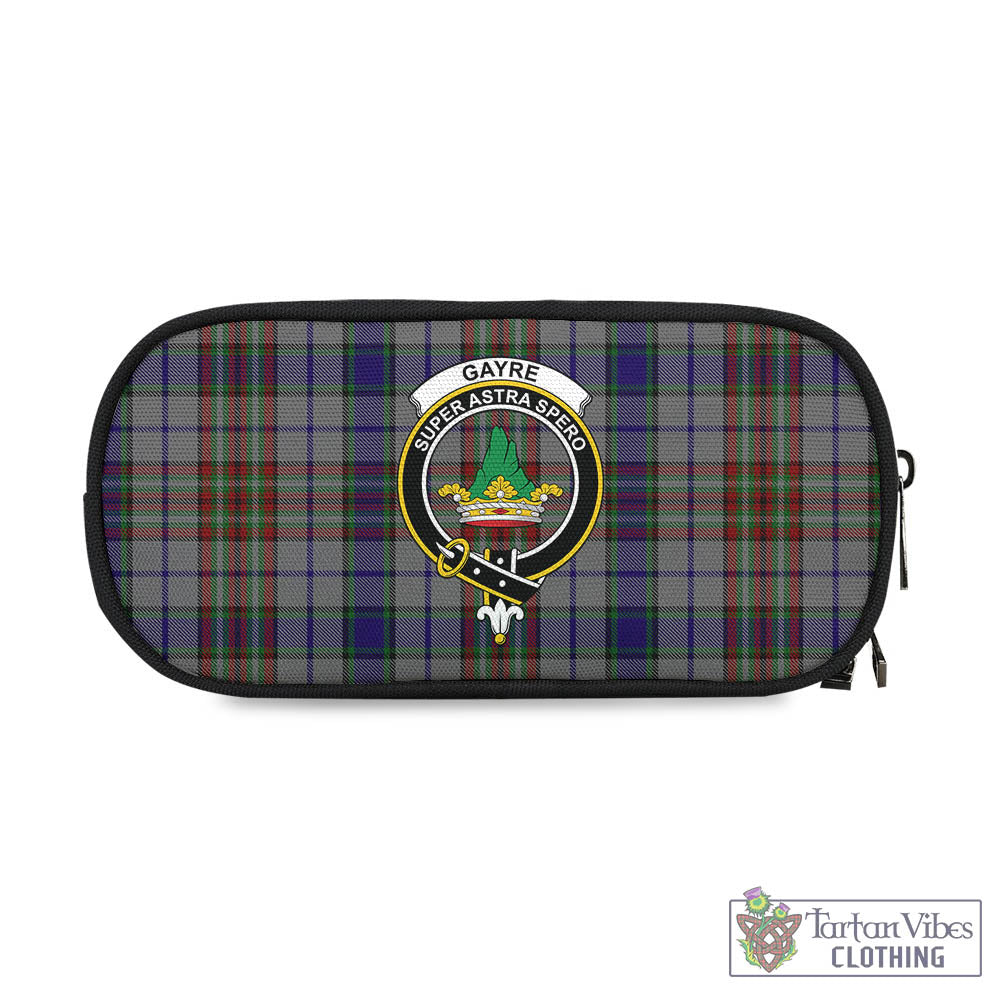 Tartan Vibes Clothing Gayre Hunting Tartan Pen and Pencil Case with Family Crest