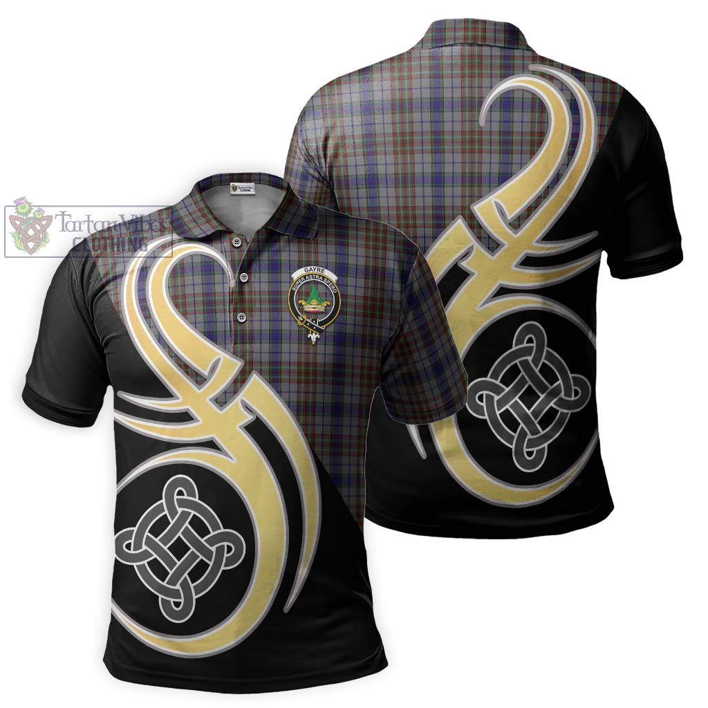 Gayre Hunting Tartan Polo Shirt with Family Crest and Celtic Symbol Style Kid - Tartan Vibes Clothing