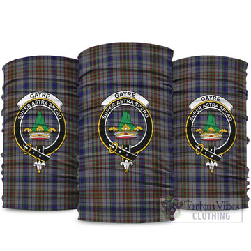 Gayre Hunting Tartan Neck Gaiters, Tartan Bandanas, Tartan Head Band with Family Crest