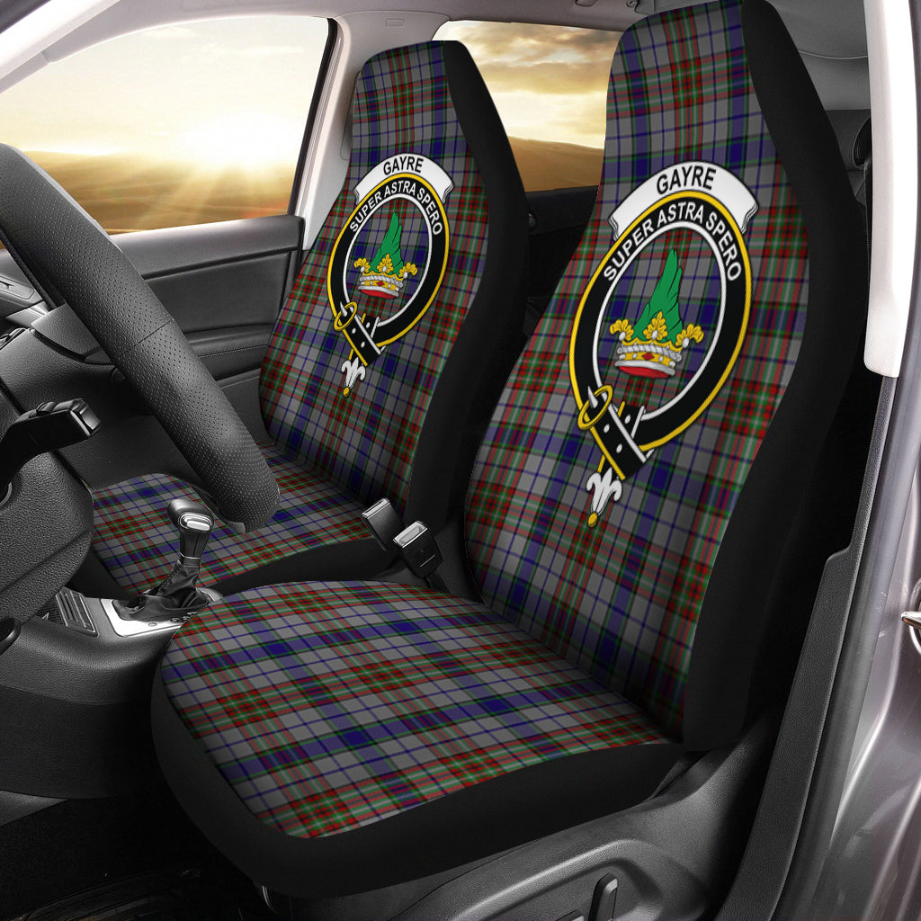 Gayre Hunting Tartan Car Seat Cover with Family Crest One Size - Tartanvibesclothing