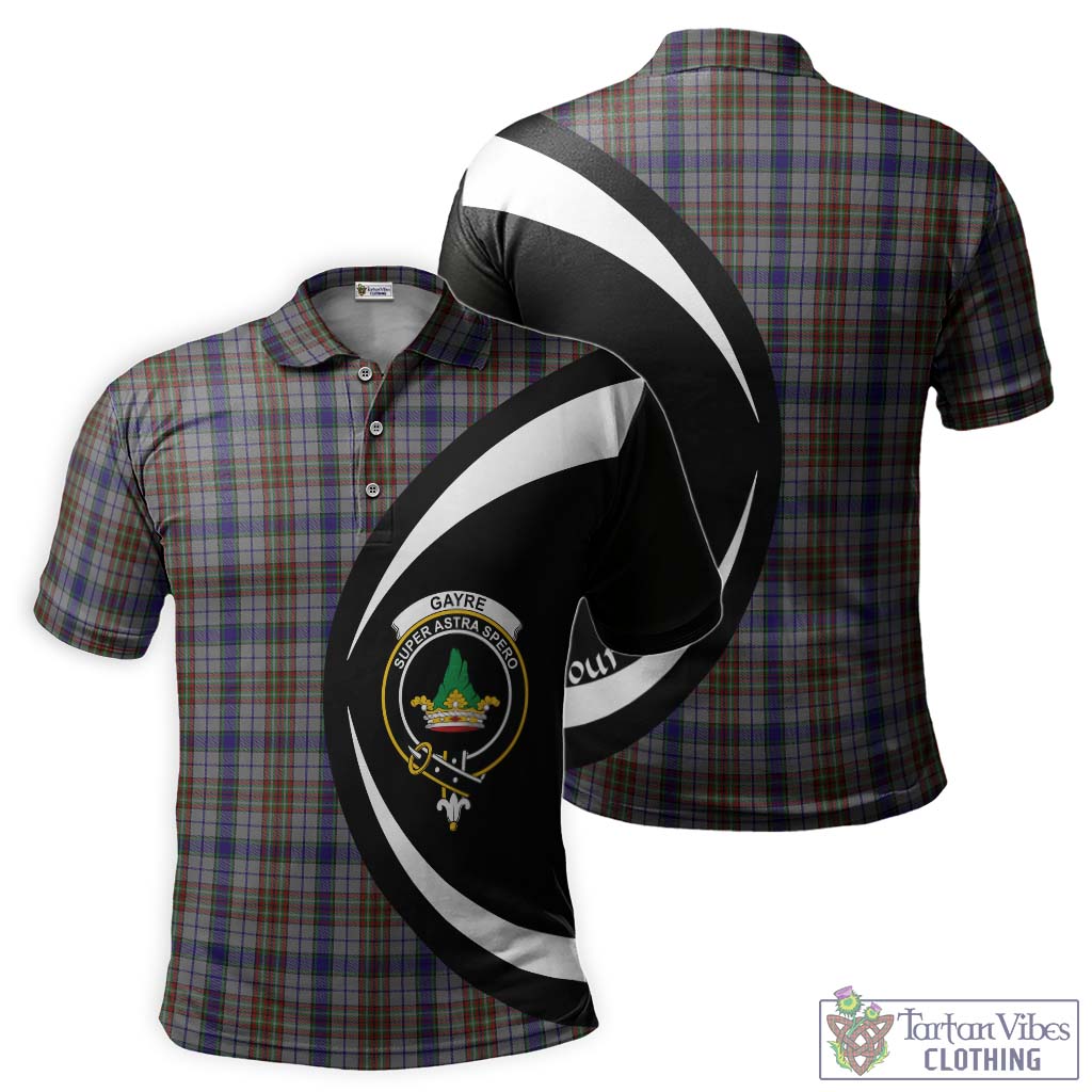 Gayre Hunting Tartan Men's Polo Shirt with Family Crest Circle Style Kid - Tartan Vibes Clothing