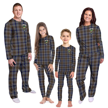 Gayre Hunting Tartan Pajamas Family Set with Family Crest