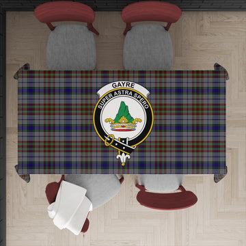 Gayre Hunting Tartan Tablecloth with Family Crest