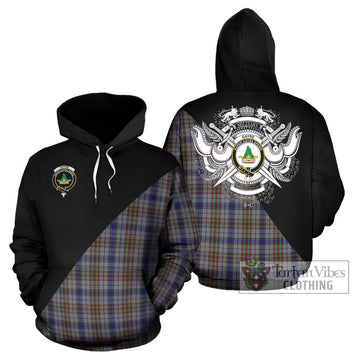 Gayre Hunting Tartan Hoodie with Family Crest and Military Logo Style