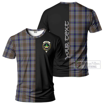 Gayre Hunting Tartan T-Shirt with Family Crest and Half Of Me Style