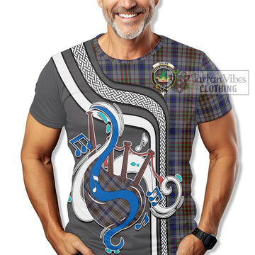 Gayre Hunting Tartan T-Shirt with Epic Bagpipe Style