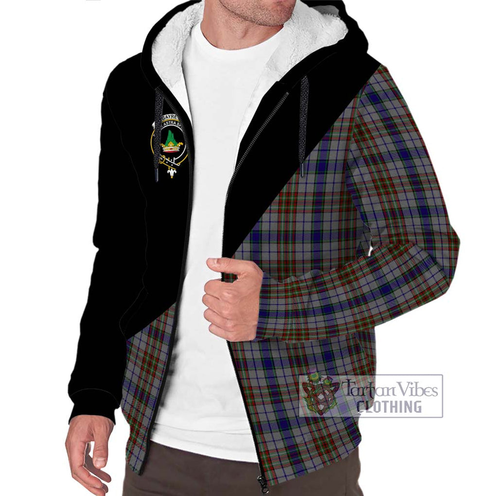 Gayre Hunting Tartan Sherpa Hoodie with Family Crest and Military Logo Style Unisex S - Tartanvibesclothing Shop