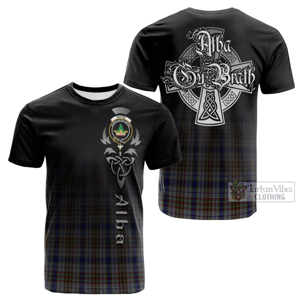 Tartan Vibes Clothing Gayre Hunting Tartan Cotton T-shirt Featuring Alba Gu Brath Family Crest Celtic Inspired