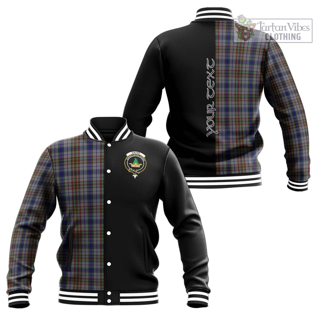 Gayre Hunting Tartan Baseball Jacket with Family Crest and Half Of Me Style Unisex - Tartanvibesclothing Shop