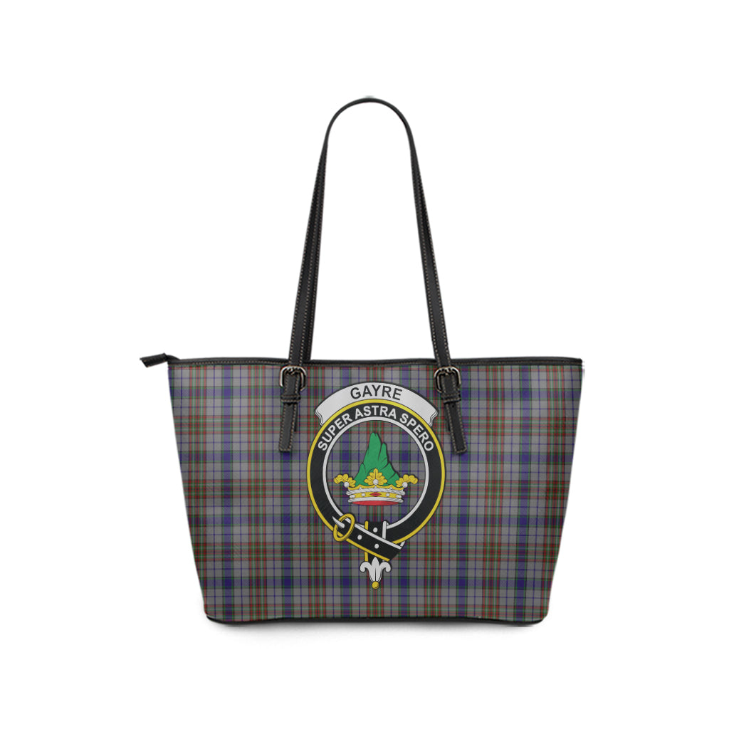 gayre-hunting-tartan-leather-tote-bag-with-family-crest