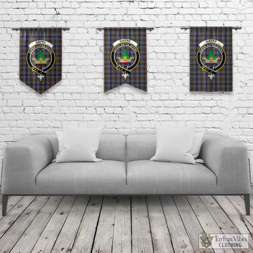 Gayre Hunting Tartan Gonfalon, Tartan Banner with Family Crest