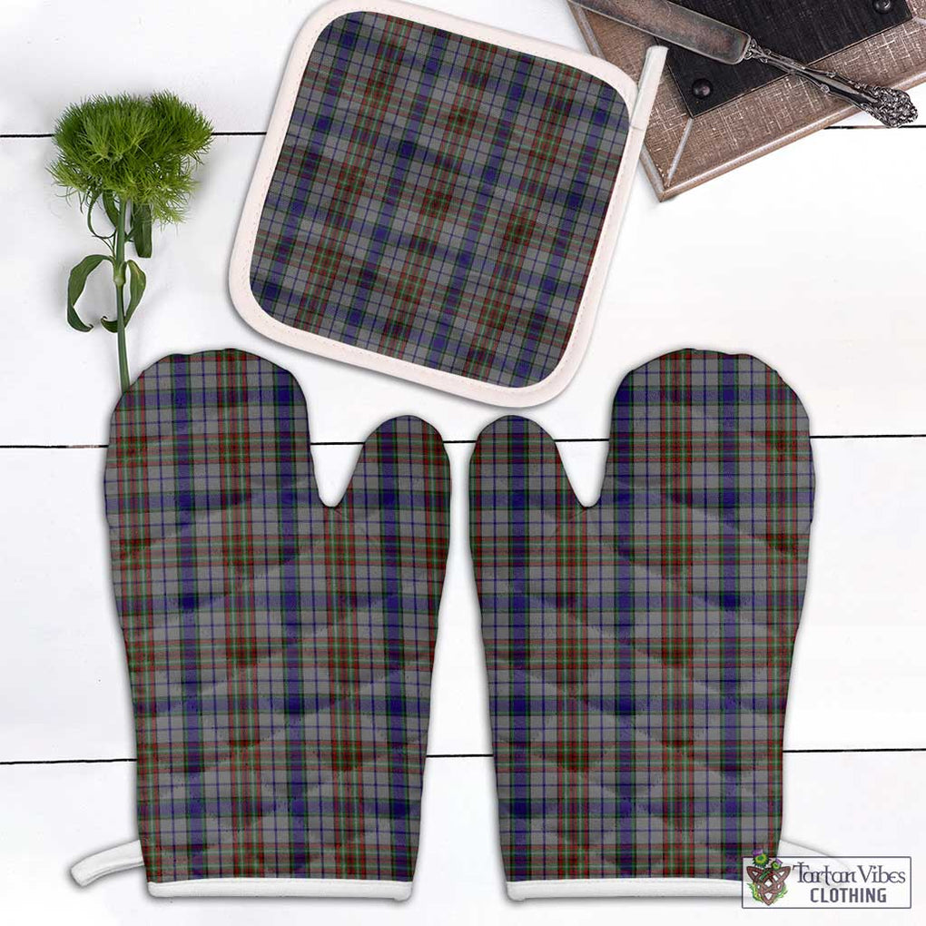 Gayre Hunting Tartan Combo Oven Mitt & Pot-Holder Combo 1 Oven Mitt & 1 Pot-Holder White - Tartan Vibes Clothing