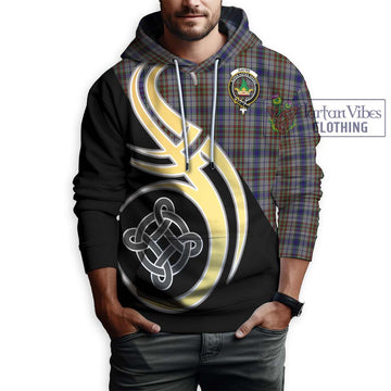 Gayre Hunting Tartan Hoodie with Family Crest and Celtic Symbol Style