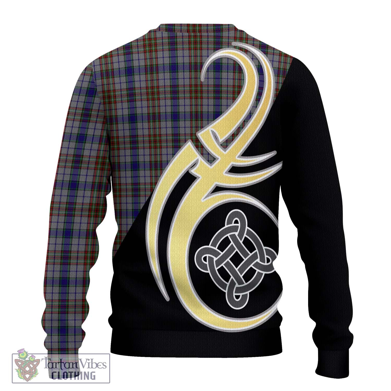 Gayre Hunting Tartan Knitted Sweater with Family Crest and Celtic Symbol Style - Tartan Vibes Clothing