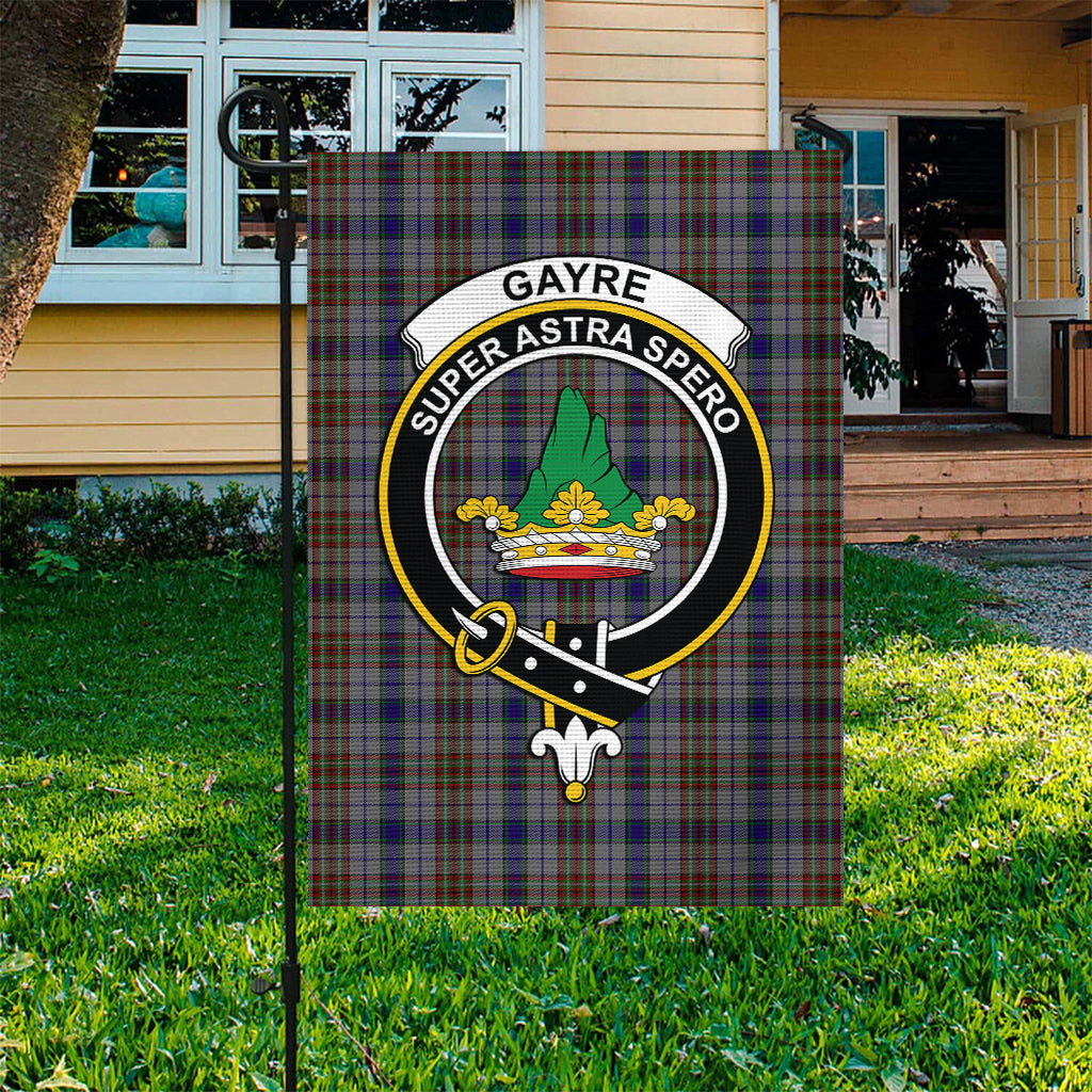 Gayre Hunting Tartan Flag with Family Crest - Tartan Vibes Clothing