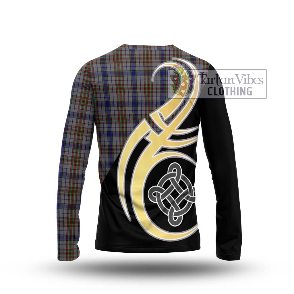 Gayre Hunting Tartan Long Sleeve T-Shirt with Family Crest and Celtic Symbol Style - Tartan Vibes Clothing