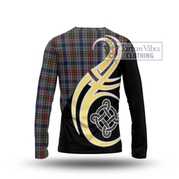 Gayre Hunting Tartan Long Sleeve T-Shirt with Family Crest and Celtic Symbol Style