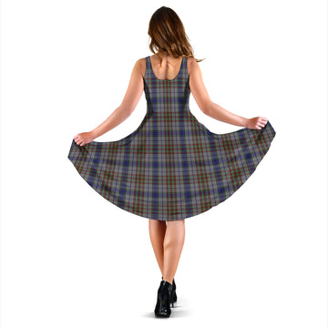 Gayre Hunting Tartan Sleeveless Midi Womens Dress