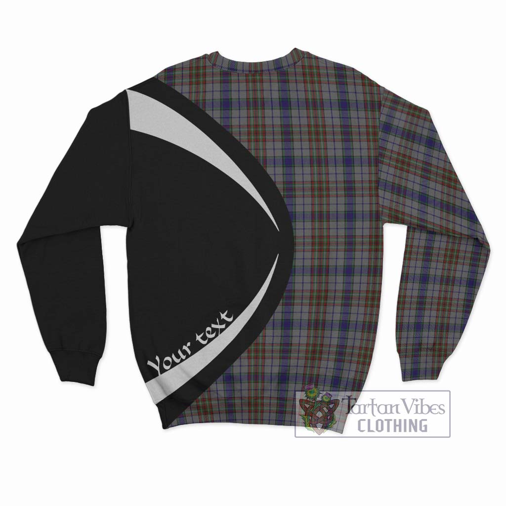 Gayre Hunting Tartan Sweatshirt with Family Crest Circle Style - Tartan Vibes Clothing