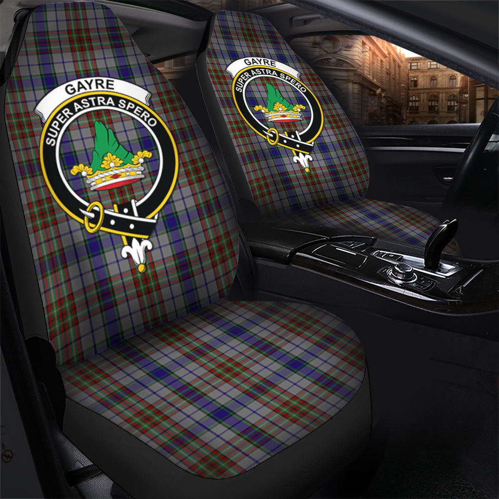 Gayre Hunting Tartan Car Seat Cover with Family Crest - Tartanvibesclothing