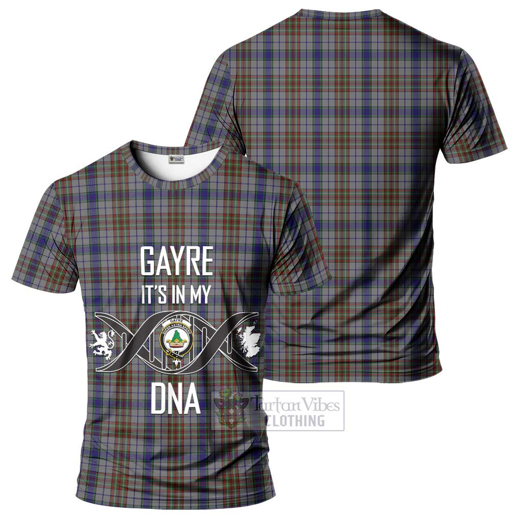 Gayre Hunting Tartan T-Shirt with Family Crest DNA In Me Style - Tartan Vibes Clothing