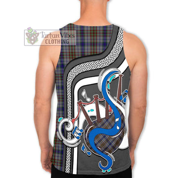 Gayre Hunting Tartan Men's Tank Top with Epic Bagpipe Style