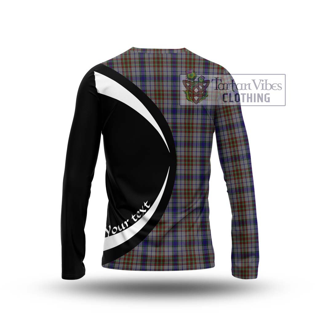 Gayre Hunting Tartan Long Sleeve T-Shirt with Family Crest Circle Style - Tartan Vibes Clothing