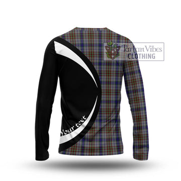 Gayre Hunting Tartan Long Sleeve T-Shirt with Family Crest Circle Style