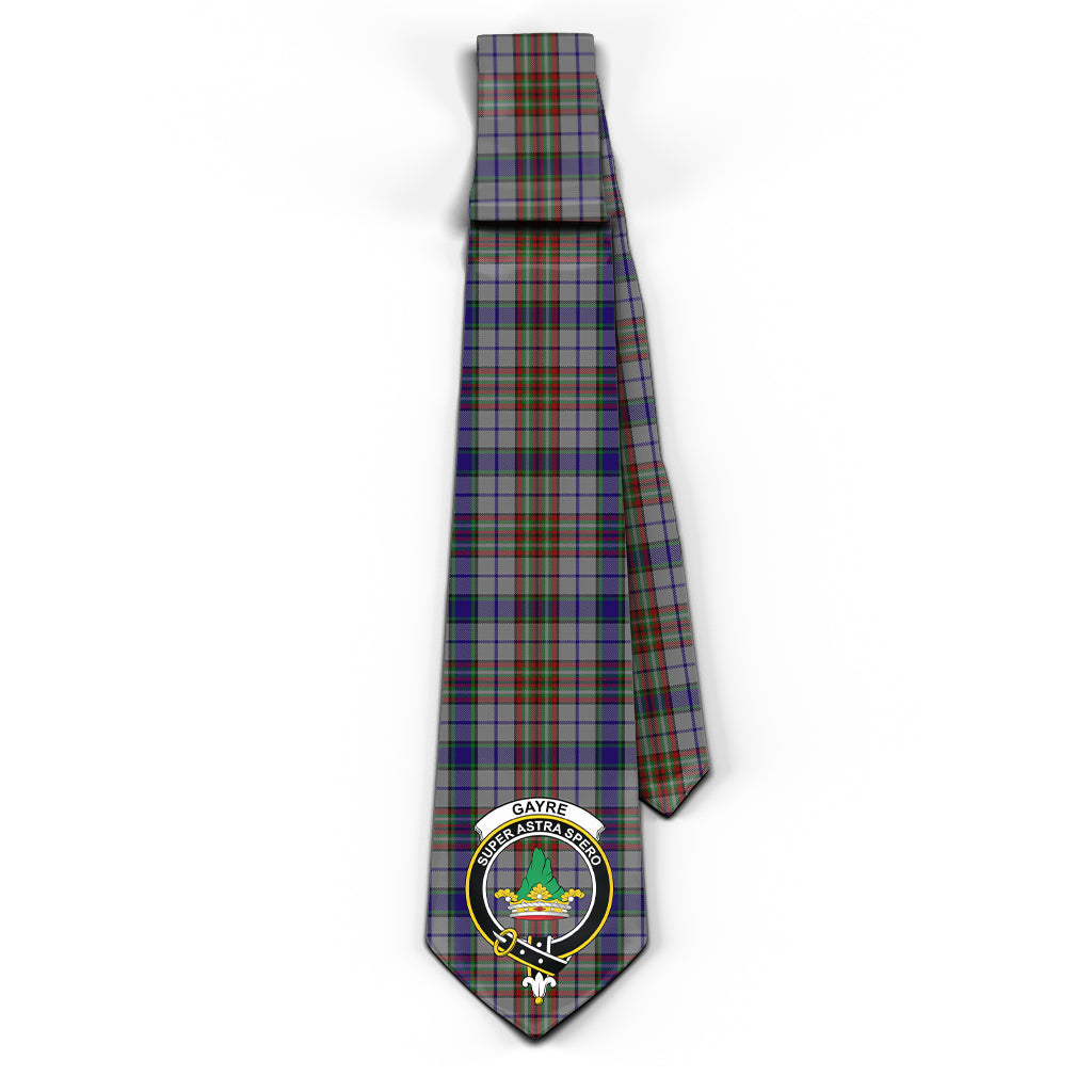 Gayre Hunting Tartan Classic Necktie with Family Crest - Tartan Vibes Clothing