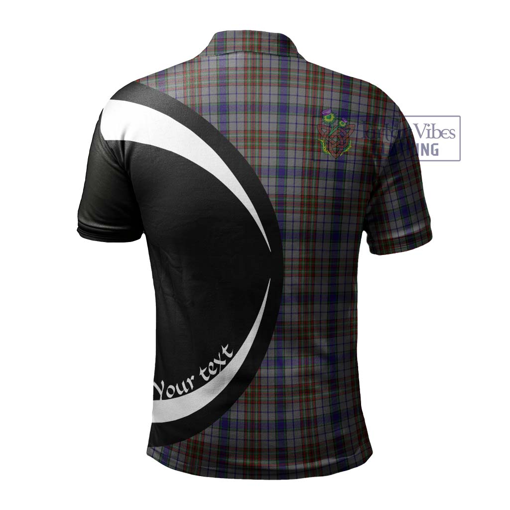 Gayre Hunting Tartan Men's Polo Shirt with Family Crest Circle Style - Tartan Vibes Clothing