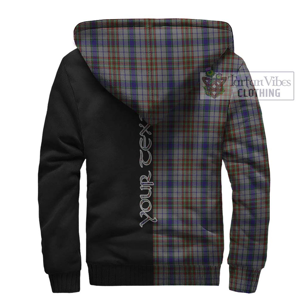 Gayre Hunting Tartan Sherpa Hoodie with Family Crest and Half Of Me Style - Tartanvibesclothing Shop