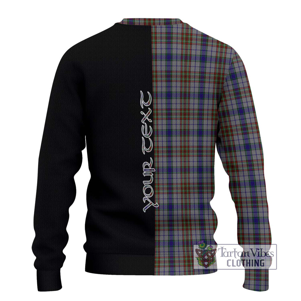 Gayre Hunting Tartan Knitted Sweater with Family Crest and Half Of Me Style - Tartanvibesclothing Shop