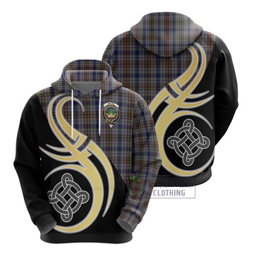 Gayre Hunting Tartan Hoodie with Family Crest and Celtic Symbol Style