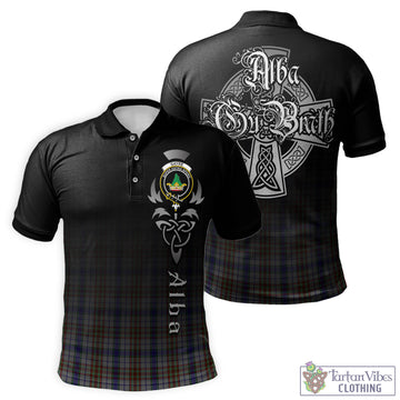 Gayre Hunting Tartan Polo Shirt Featuring Alba Gu Brath Family Crest Celtic Inspired