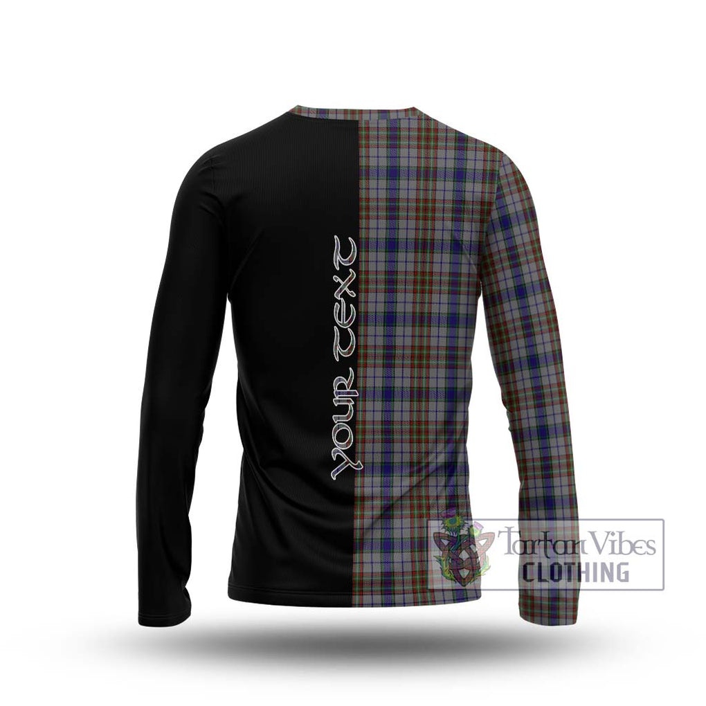 Gayre Hunting Tartan Long Sleeve T-Shirt with Family Crest and Half Of Me Style - Tartanvibesclothing Shop