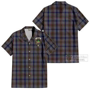 Gayre Hunting Tartan Cotton Hawaiian Shirt with Family Crest