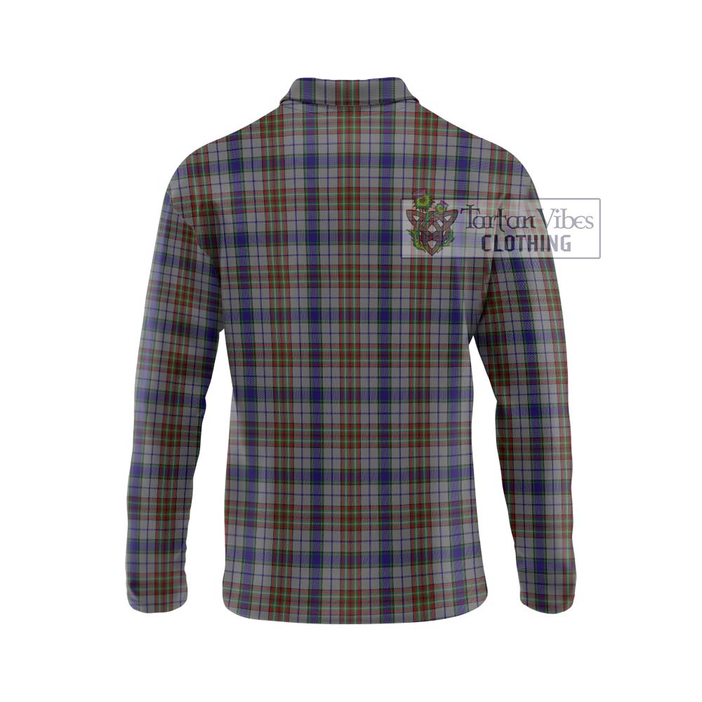 Gayre Hunting Tartan Long Sleeve Polo Shirt with Family Crest DNA In Me Style - Tartanvibesclothing Shop