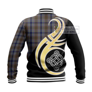 Gayre Hunting Tartan Baseball Jacket with Family Crest and Celtic Symbol Style