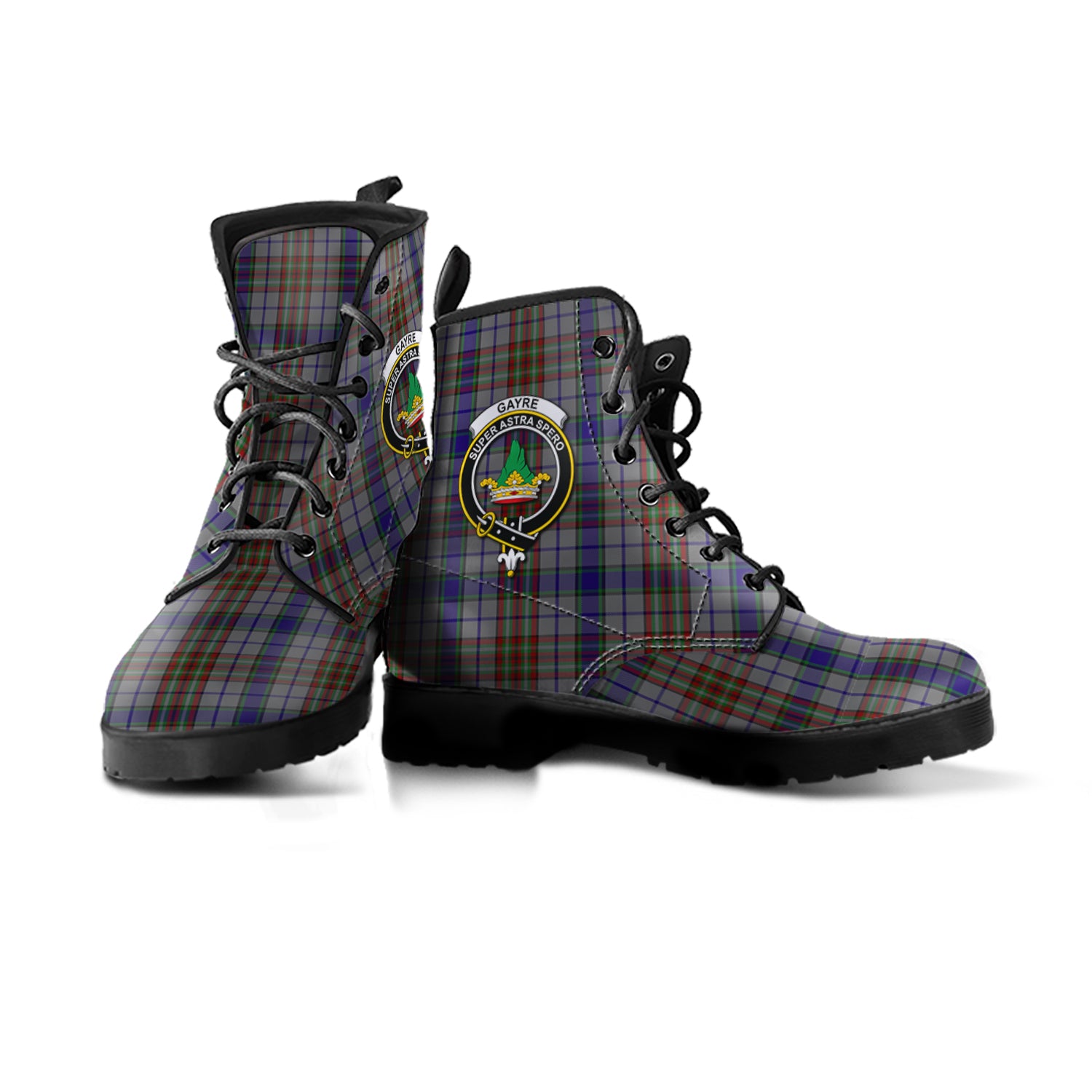 gayre-hunting-tartan-leather-boots-with-family-crest