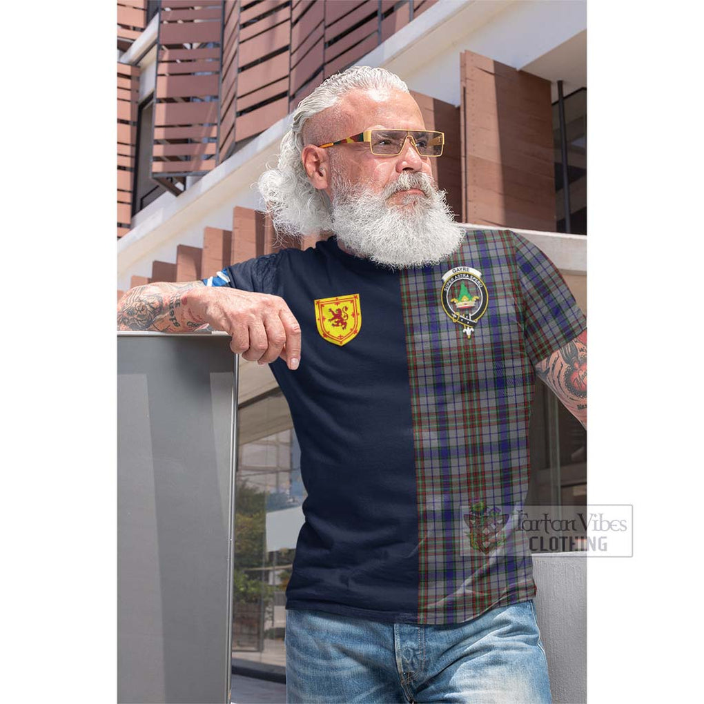 Tartan Vibes Clothing Gayre Hunting Tartan Cotton T-shirt with Scottish Lion Royal Arm Half Style